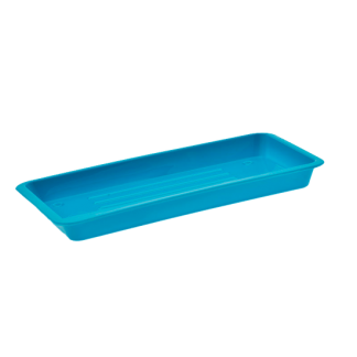 FAVA BANDEJA DE PLASTICO AZUL 22.5X15X02CM